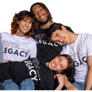 Group of Friends wearing Futrlegacy T-Shirt